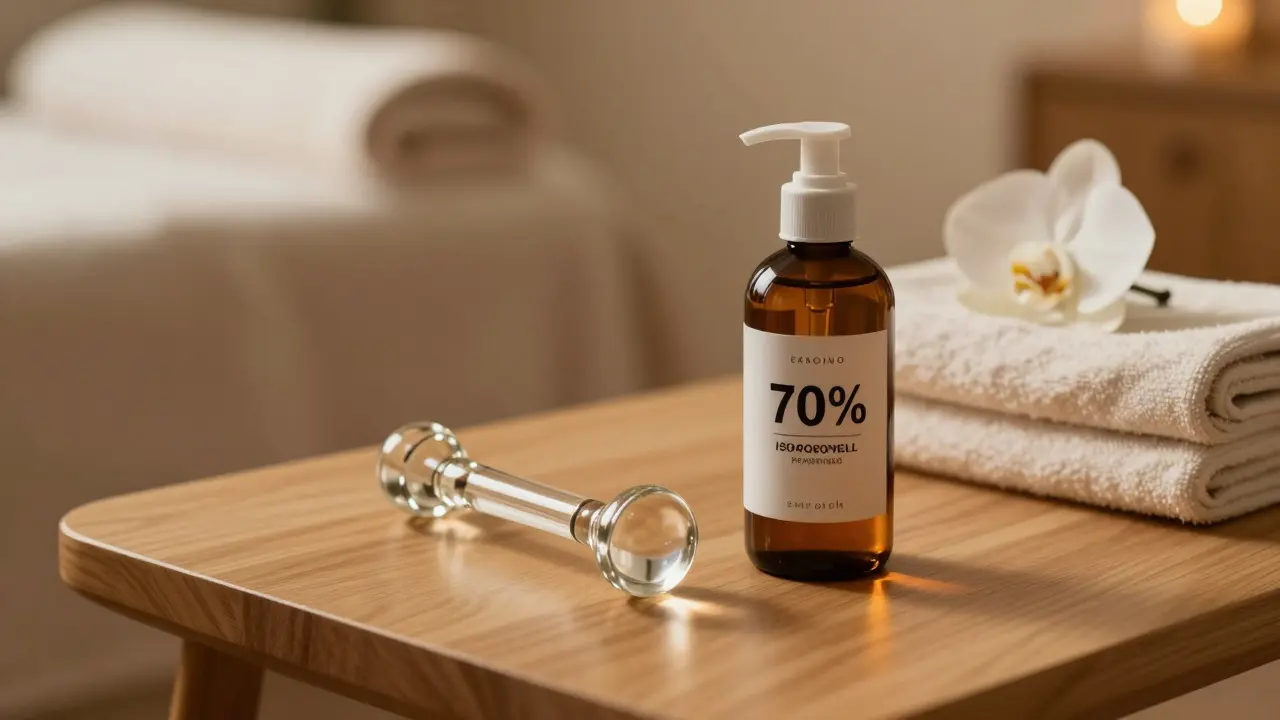 Dezinfekce pomůcek v tantrickém salonu: Aktuální hygienické standardy